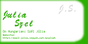 julia szel business card